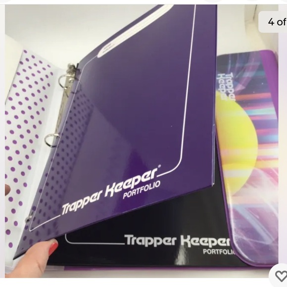 💜Original Trapper Keeper Vintage Retro portafolio Binder Sunset print - Picture 8 of 12